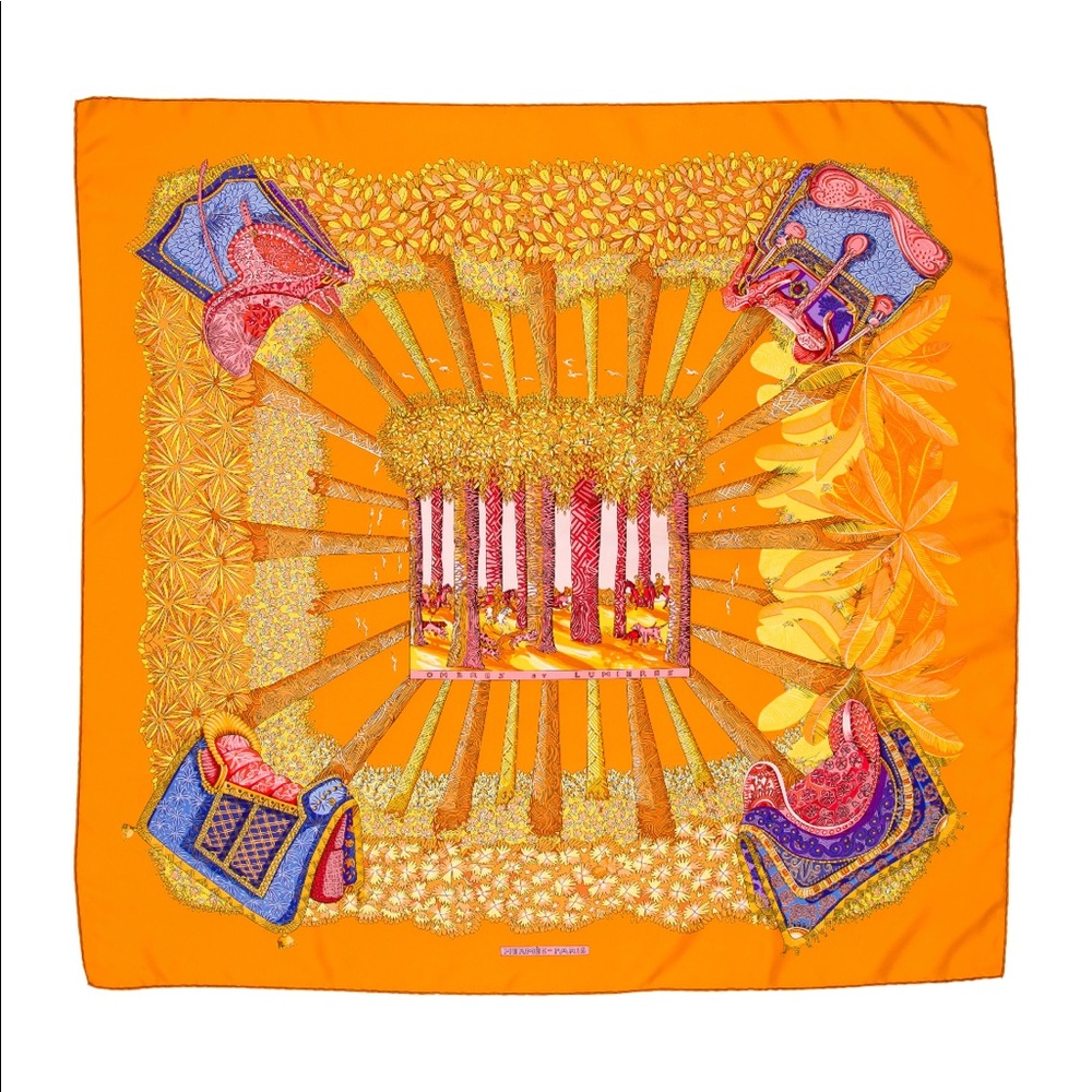 Hermès Ombres Et Lumieres Silk Scarf